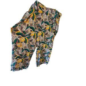 I.N. Studio Womens Pants 3X Multicolor Wide Leg Elastic Waist Stretch